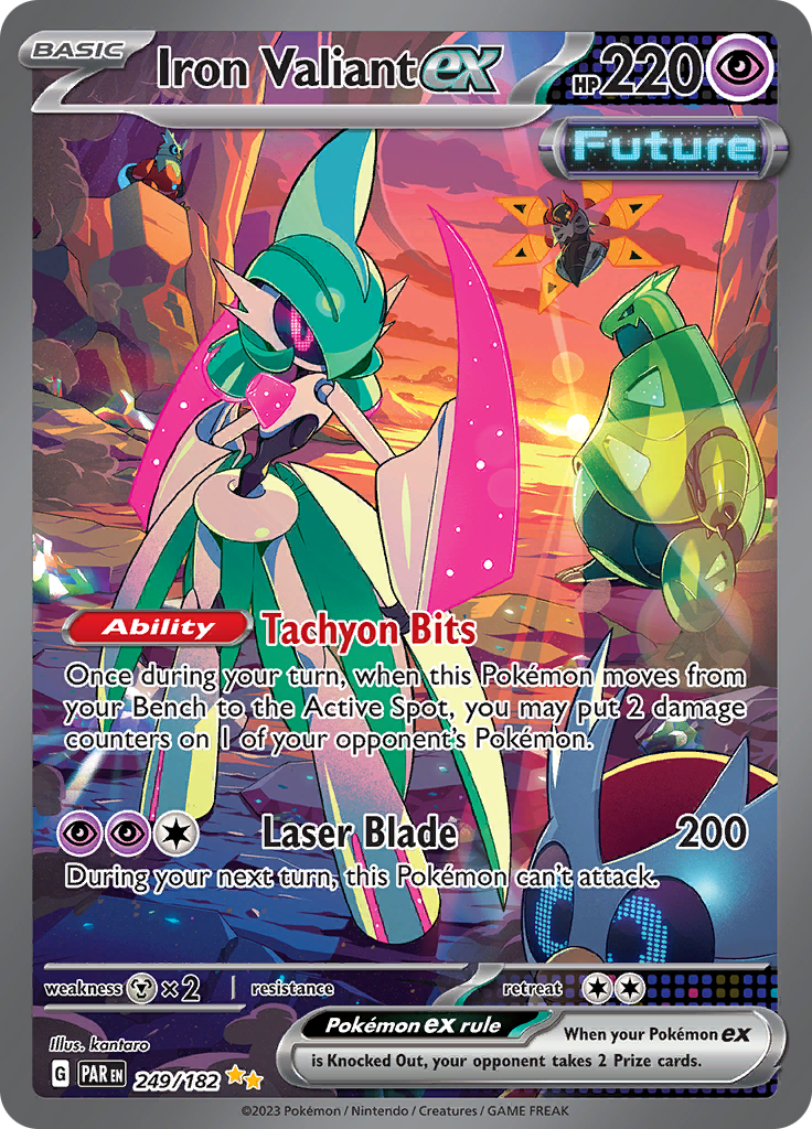 Iron Valiant ex - #249/182 - Pokémon Scarlet & Violet - Paradox Rift