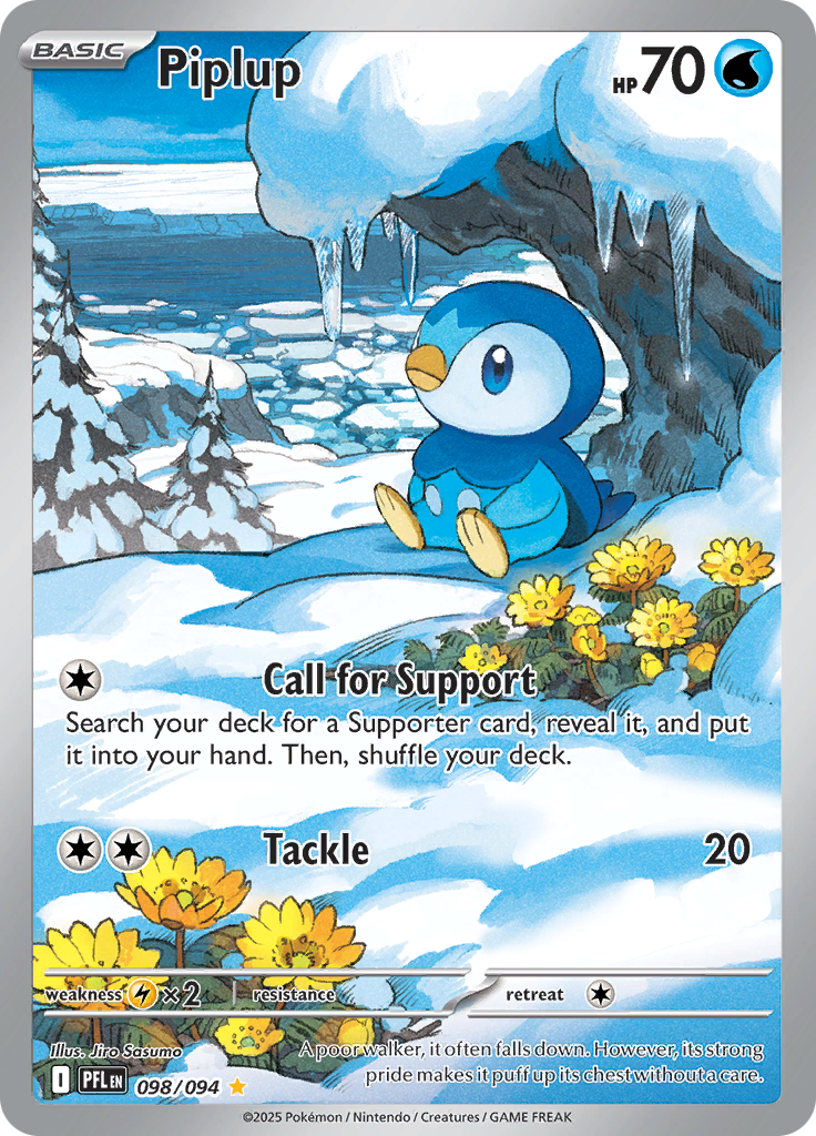 Piplup - #098/094 - Pokémon Mega Evolution - Phantasmal Flames