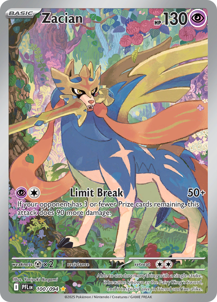 Zacian - #100/094 - Pokémon Mega Evolution - Phantasmal Flames