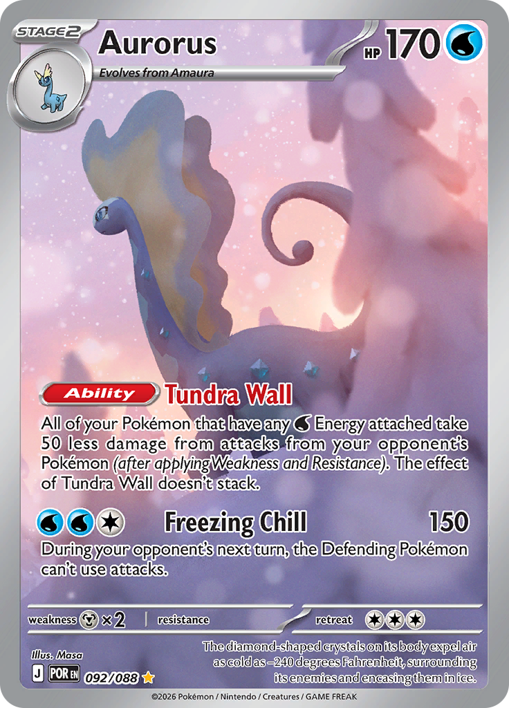 Aurorus - #092/088 - Pokémon Mega Evolution - Perfect Order