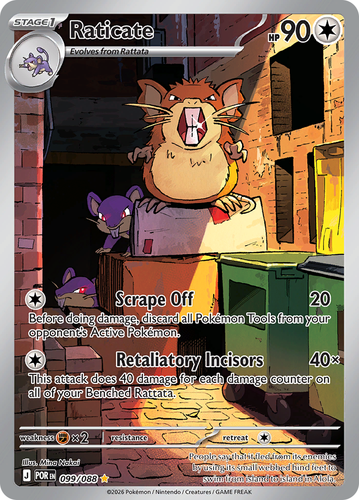 Raticate - #099/088 - Pokémon Mega Evolution - Perfect Order