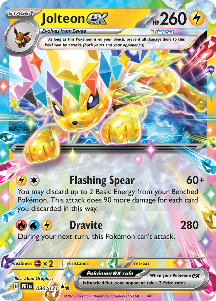 Jolteon ex - #30/131 - Pokémon Scarlet & Violet - Prismatic Evolution