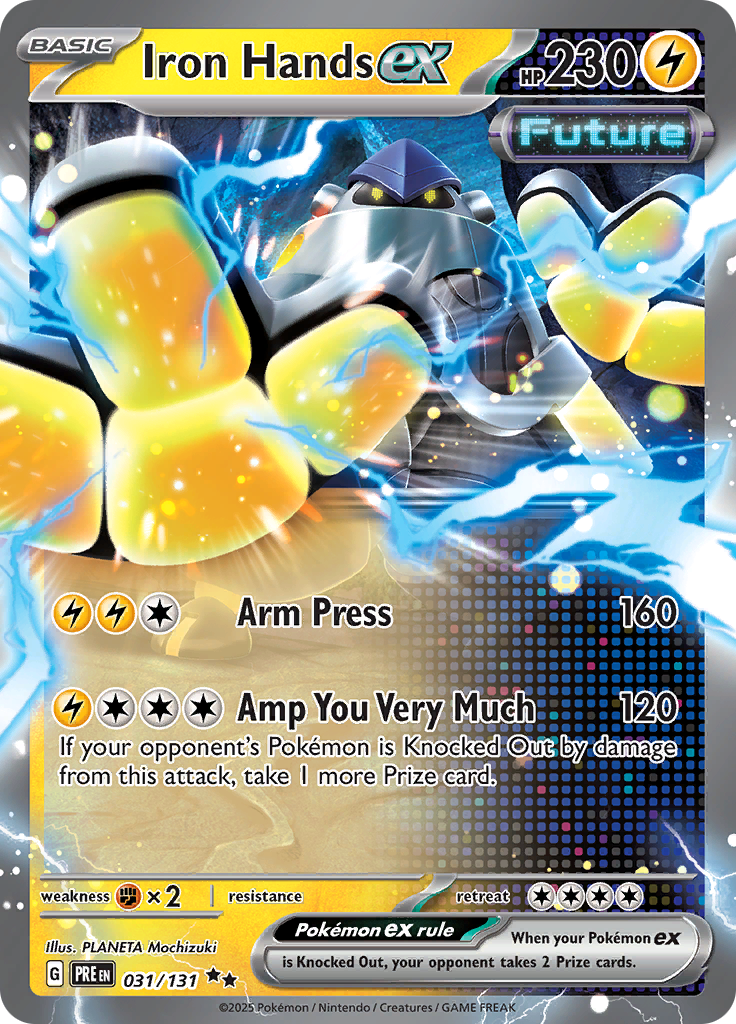 Iron Hands ex - #31/131 - Pokémon Scarlet & Violet - Prismatic Evolution