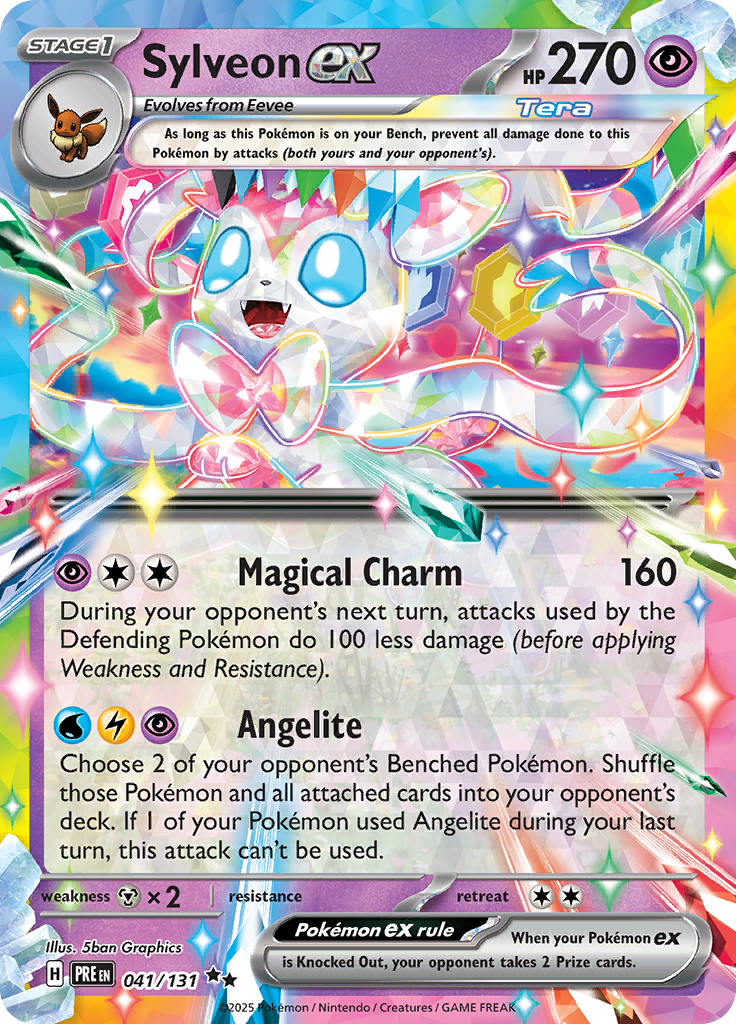 Sylveon ex - #41/131 - Pokémon Scarlet & Violet - Prismatic Evolution
