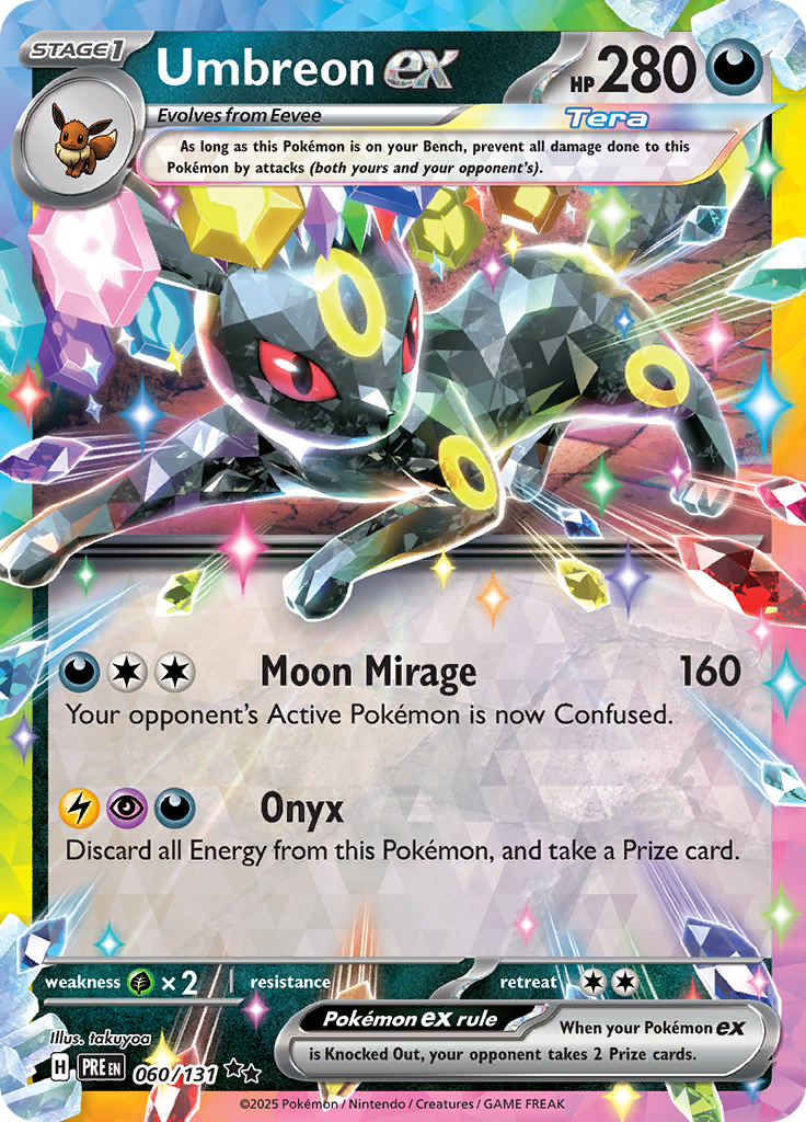 Umbreon ex - #60/131 - Pokémon Scarlet & Violet - Prismatic Evolution