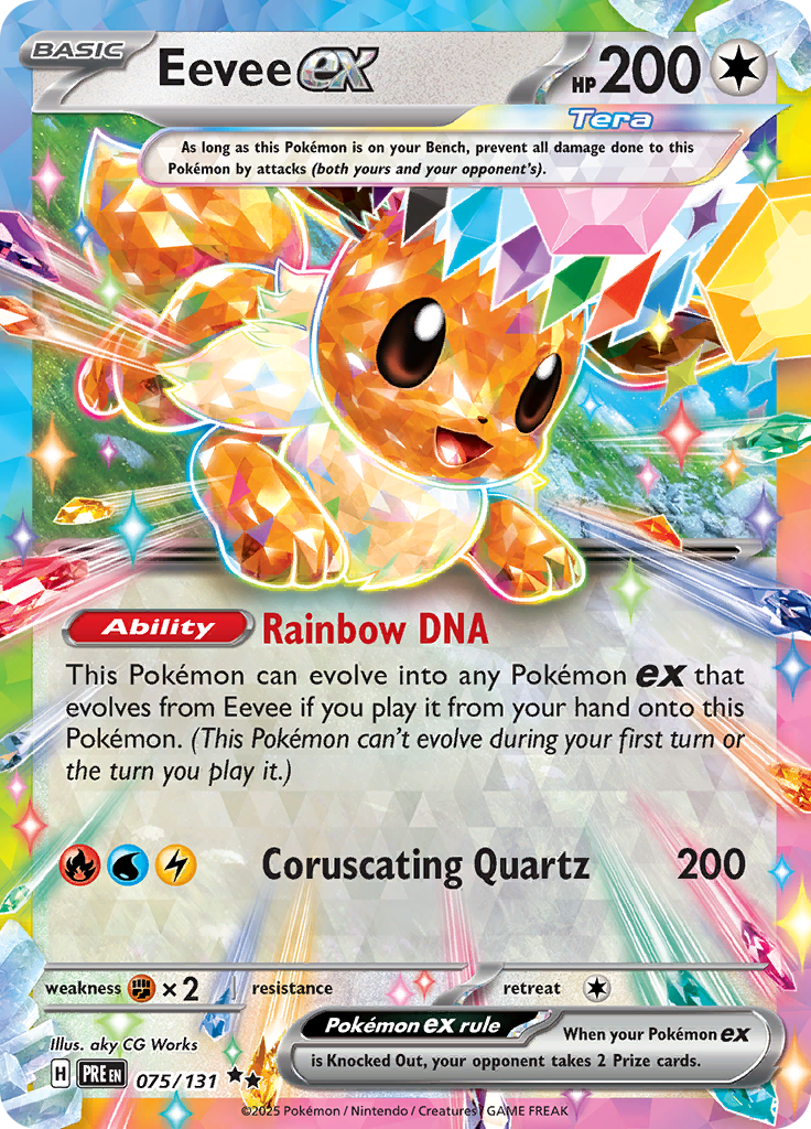 Eevee Pokeball/Masterball - #74/131 - Pokémon Scarlet & Violet - Prismatic Evolution