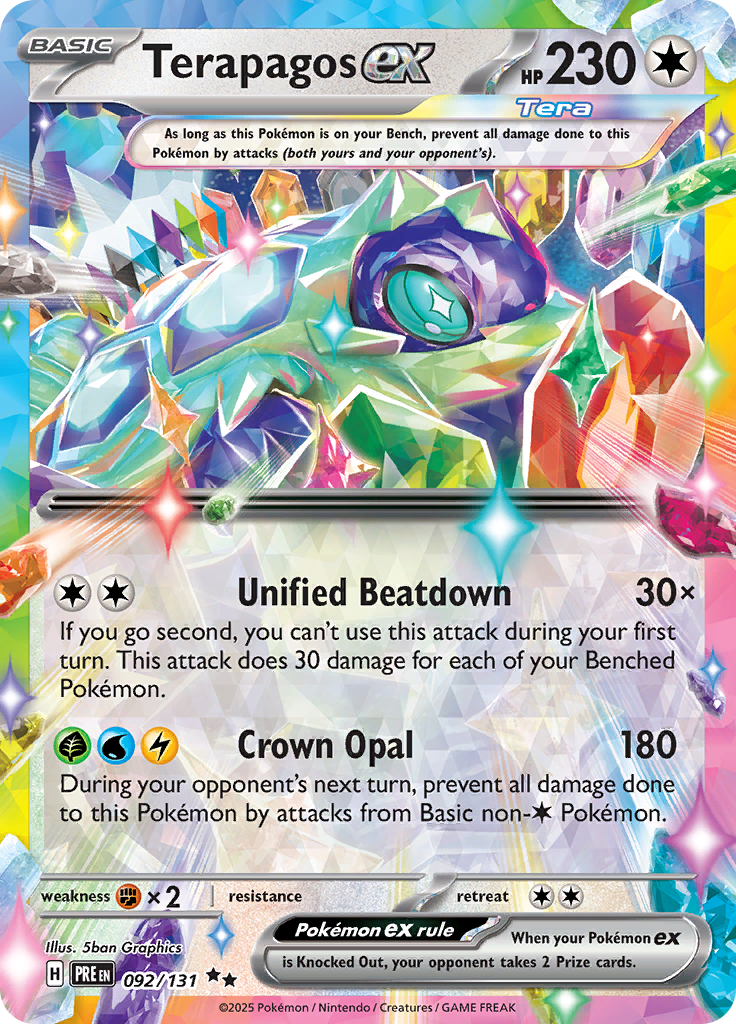 Terapagos ex - #92/131 - Pokémon Scarlet & Violet - Prismatic Evolution