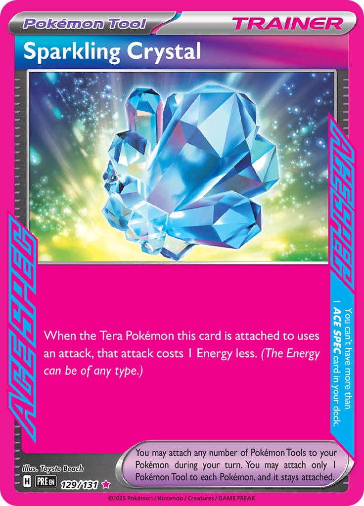 Sparkling Crystal - #129/131 - Pokémon Scarlet & Violet - Prismatic Evolution