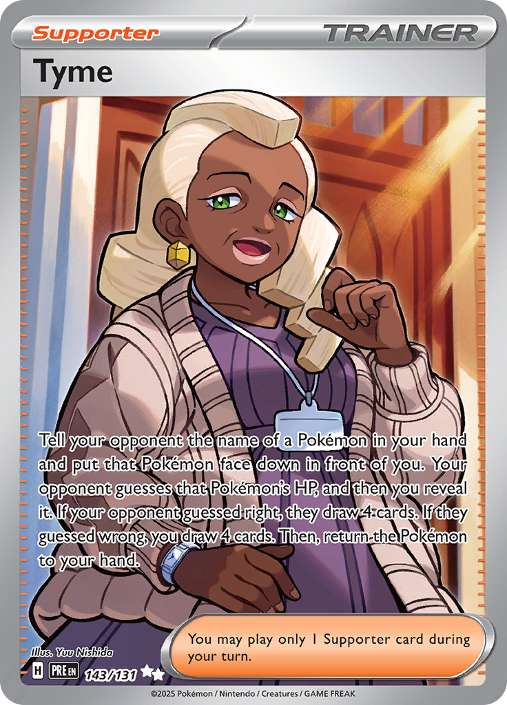 Tyme - #143/131 - Pokémon Scarlet & Violet - Prismatic Evolution