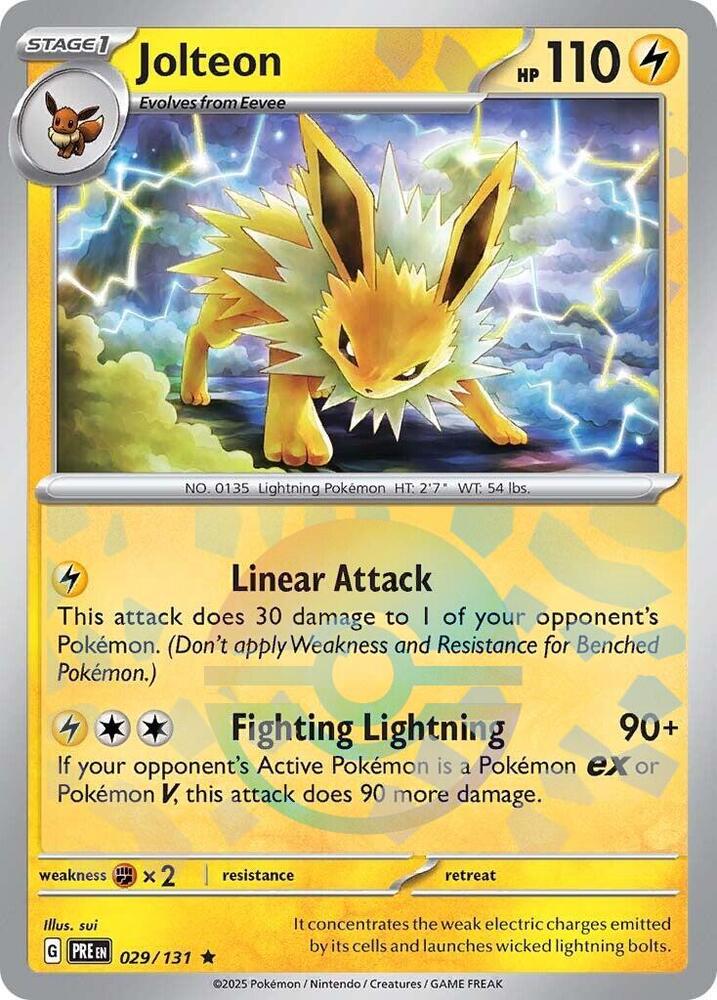 Jolteon Pokeball - #29/131 - Pokémon Scarlet & Violet - Prismatic Evolution