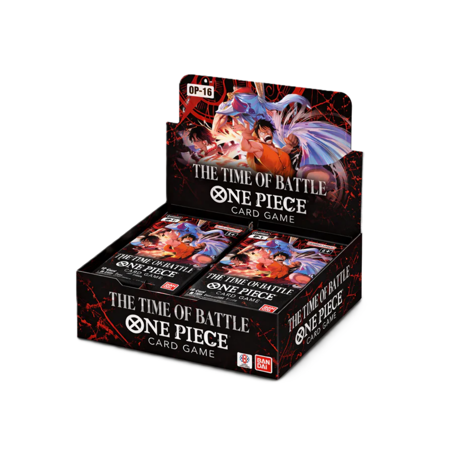 One Piece Card Game OP-16 The Time of Battle Booster Box English med 24 booster packs.