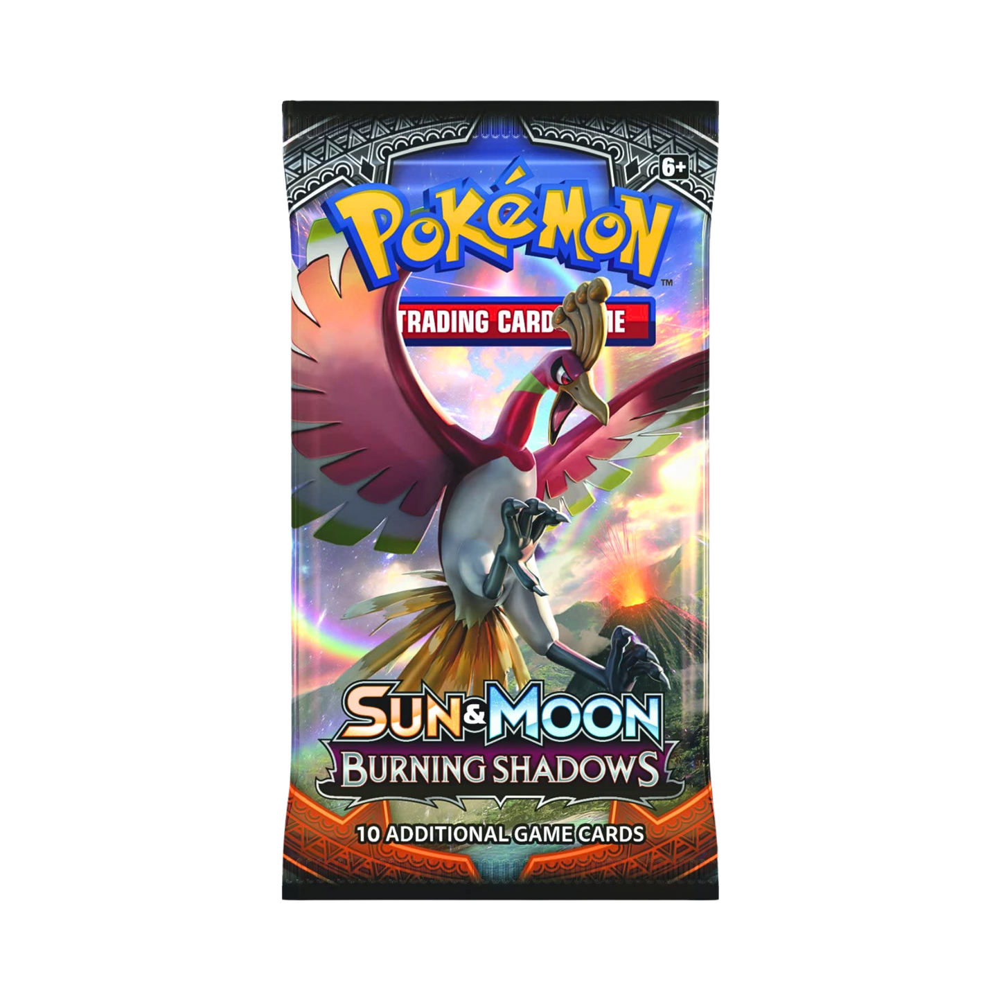 Pokémon Sun & Moon Burning Shadows Booster Pack fabriksförseglat med slumpmässigt artwork.