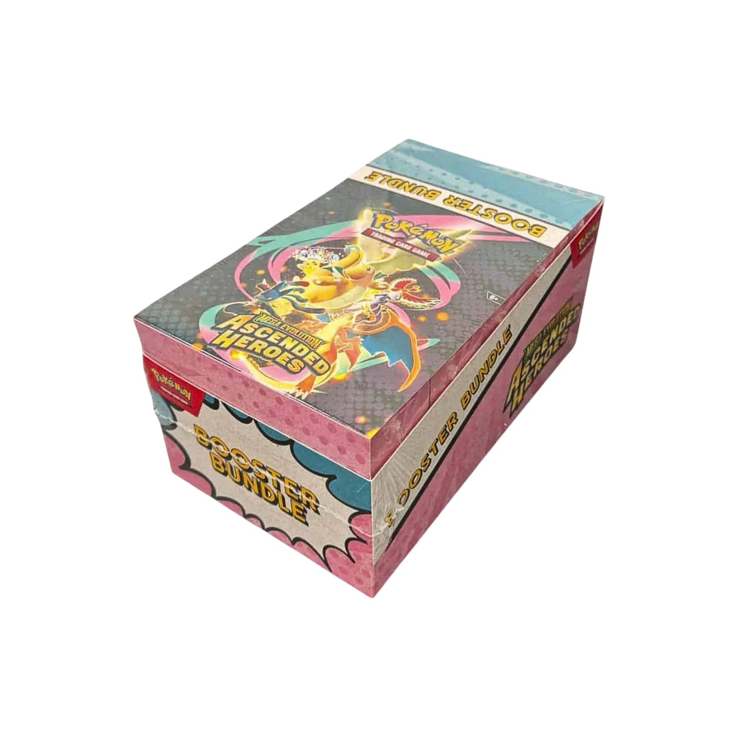 Pokémon Mega Evolution Ascended Heroes Booster Bundle Display med 10 Booster Bundles och totalt 60 booster packs.