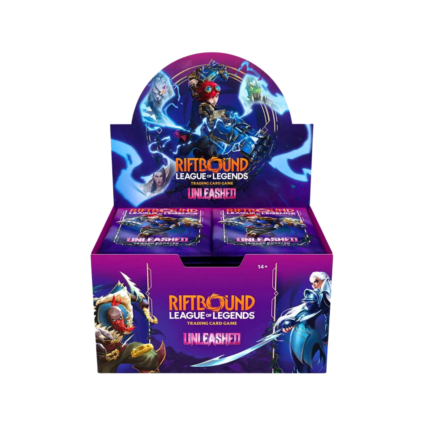 Riftbound League of Legends TCG Unleashed Booster Box förseglad trading card game box