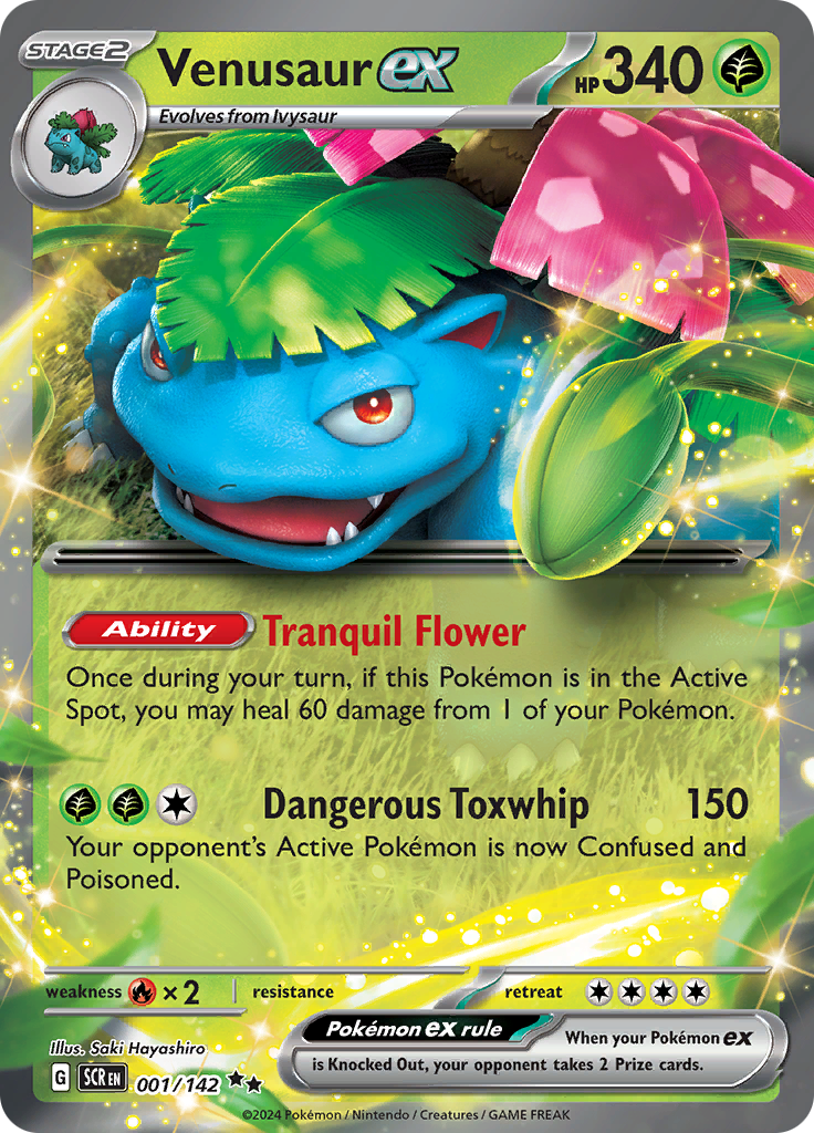 Venusaur ex - #1/142 - Pokémon Scarlet & Violet - Stellar Crown