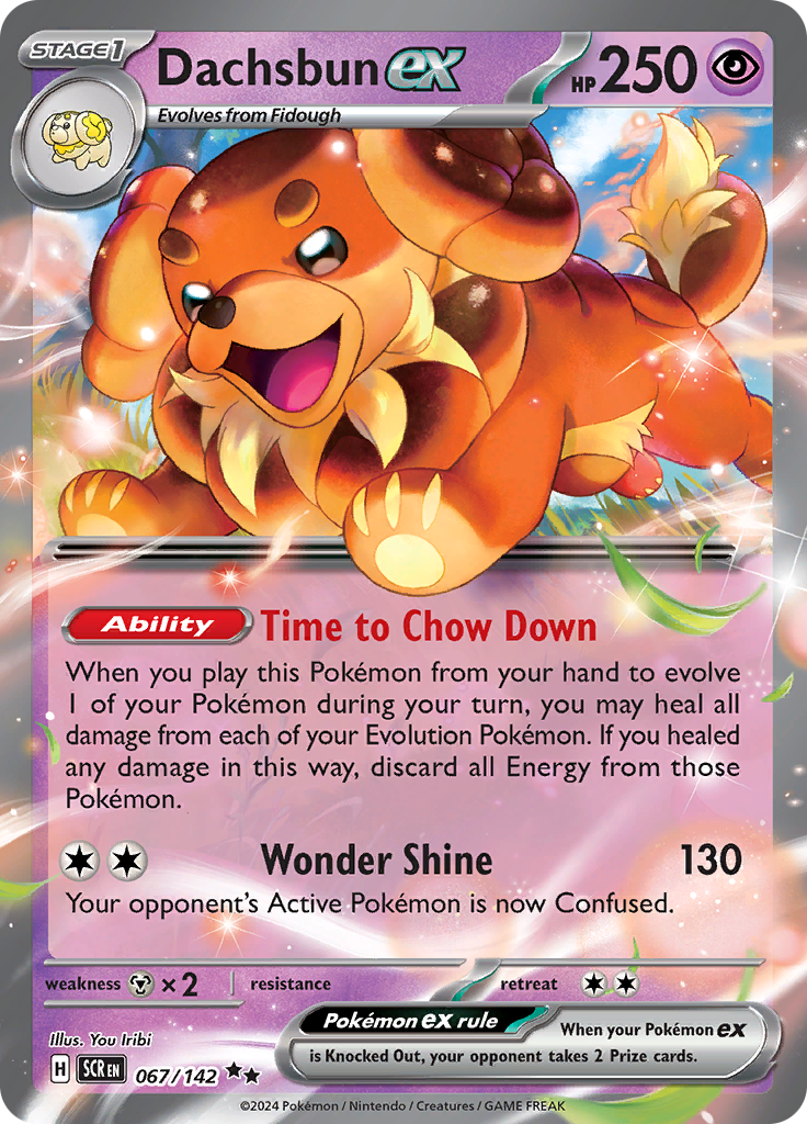 Dachsbun ex - #67/142 - Pokémon Scarlet & Violet - Stellar Crown