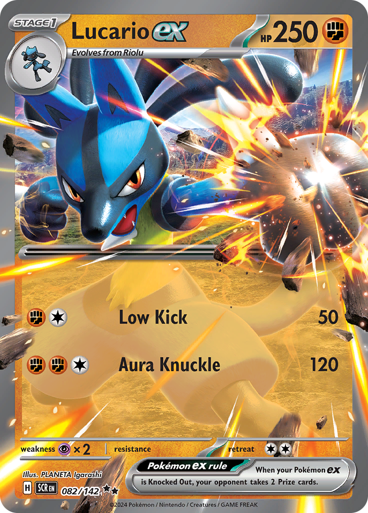 Lucario ex - #82/142 - Pokémon Scarlet & Violet - Stellar Crown