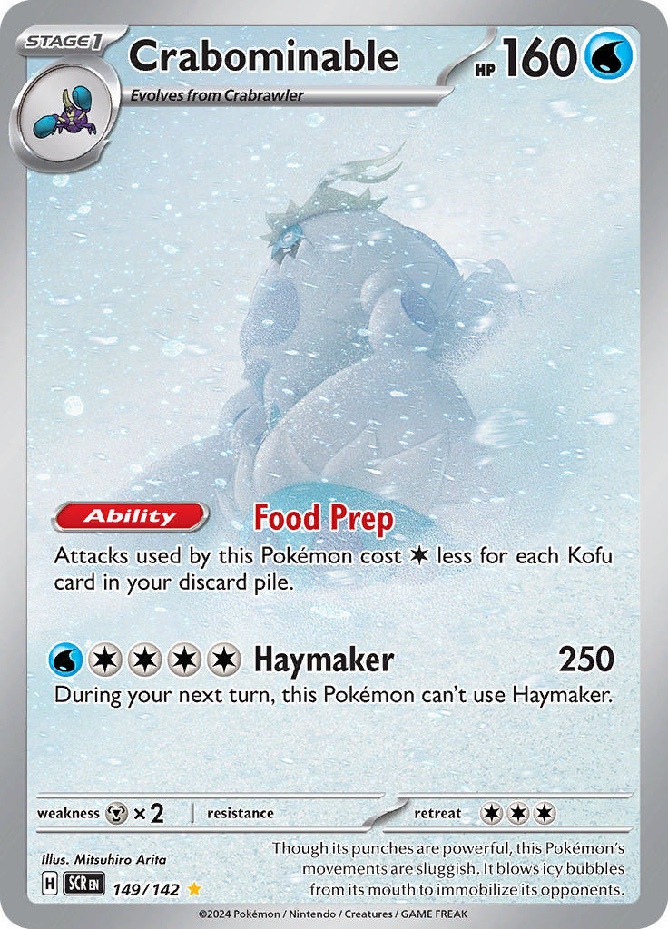 Crabominable - #149/142 - Pokémon Scarlet & Violet - Stellar Crown