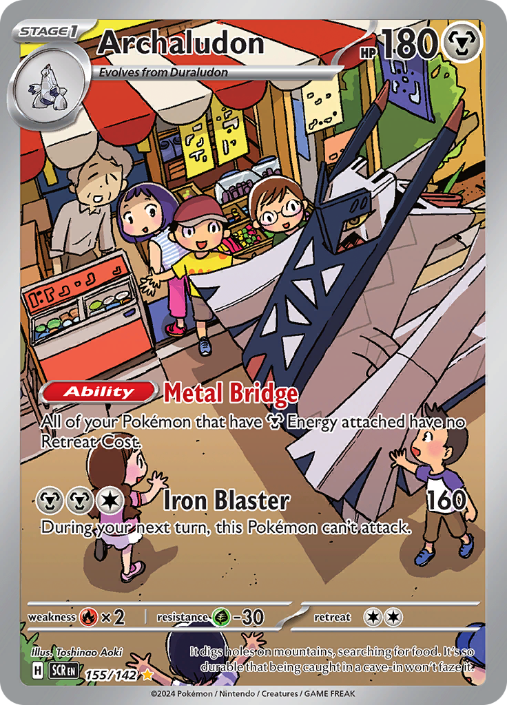 Archaludon - #155/142 - Pokémon Scarlet & Violet - Stellar Crown