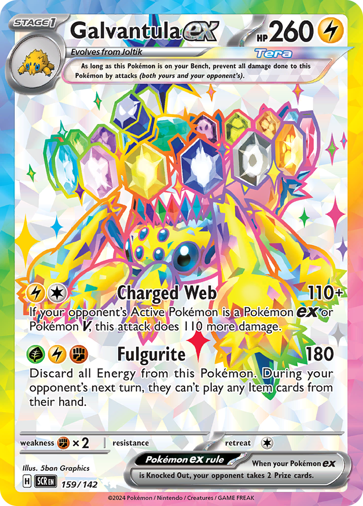 Garvantula ex - #159/142 - Pokémon Scarlet & Violet - Stellar Crown