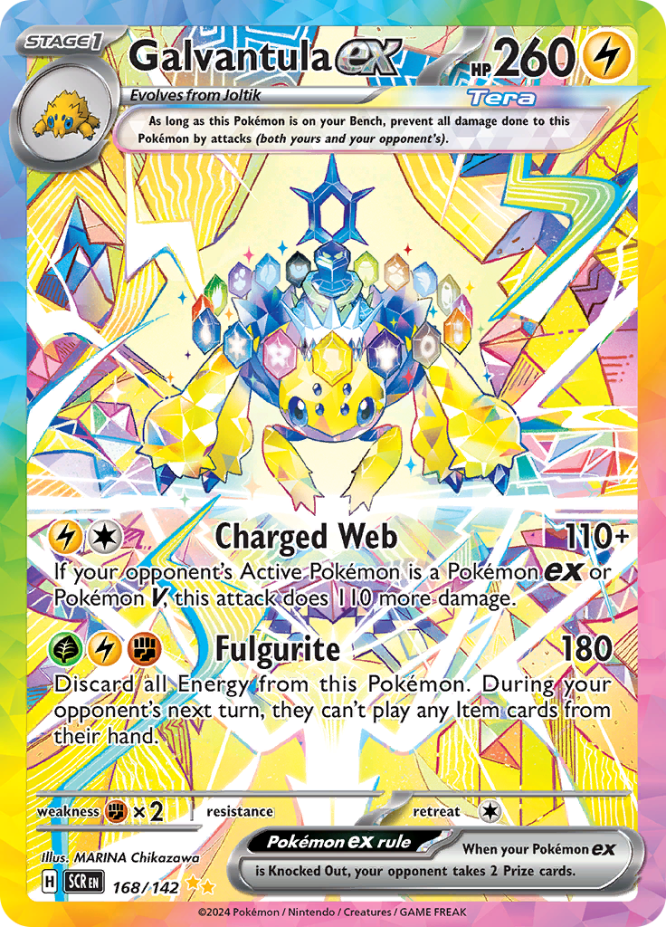 Galvantula ex - #168/142 - Pokémon Scarlet & Violet - Stellar Crown