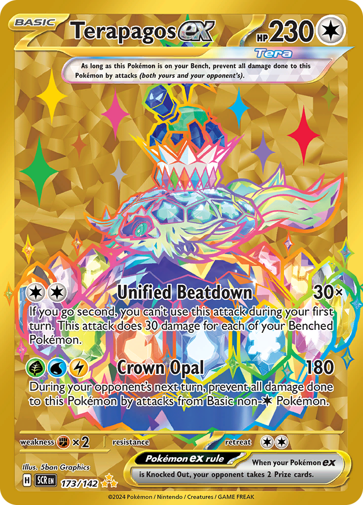 Terapagos ex - #173/142 - Pokémon Scarlet & Violet - Stellar Crown
