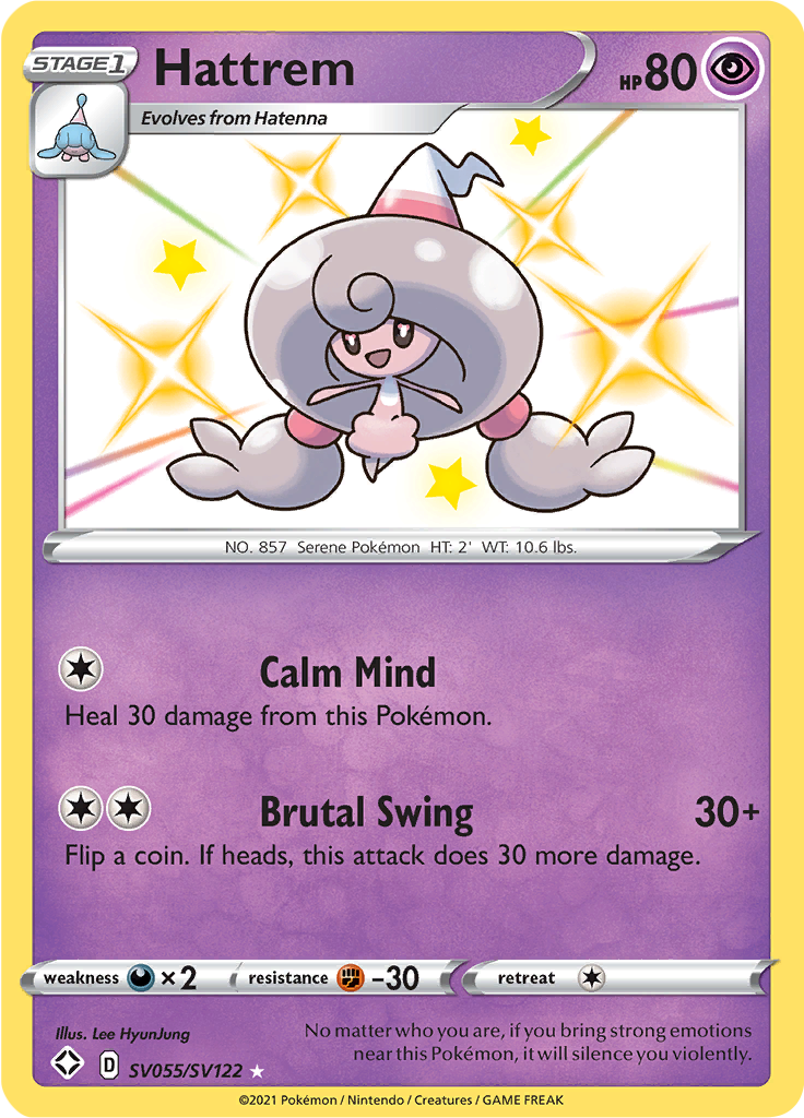 Hattrem - #SV55/SV122 - Pokémon Sword & Shield - Shining Fates