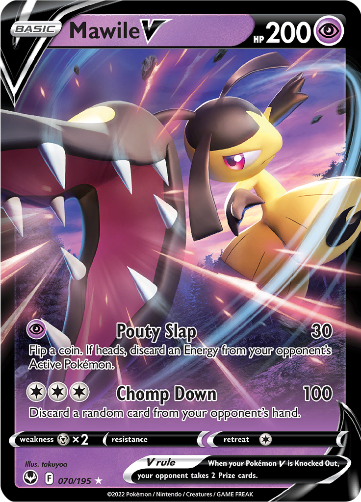 Mawile V - #70/195 - Pokémon Sword & Shield - Silver Tempest