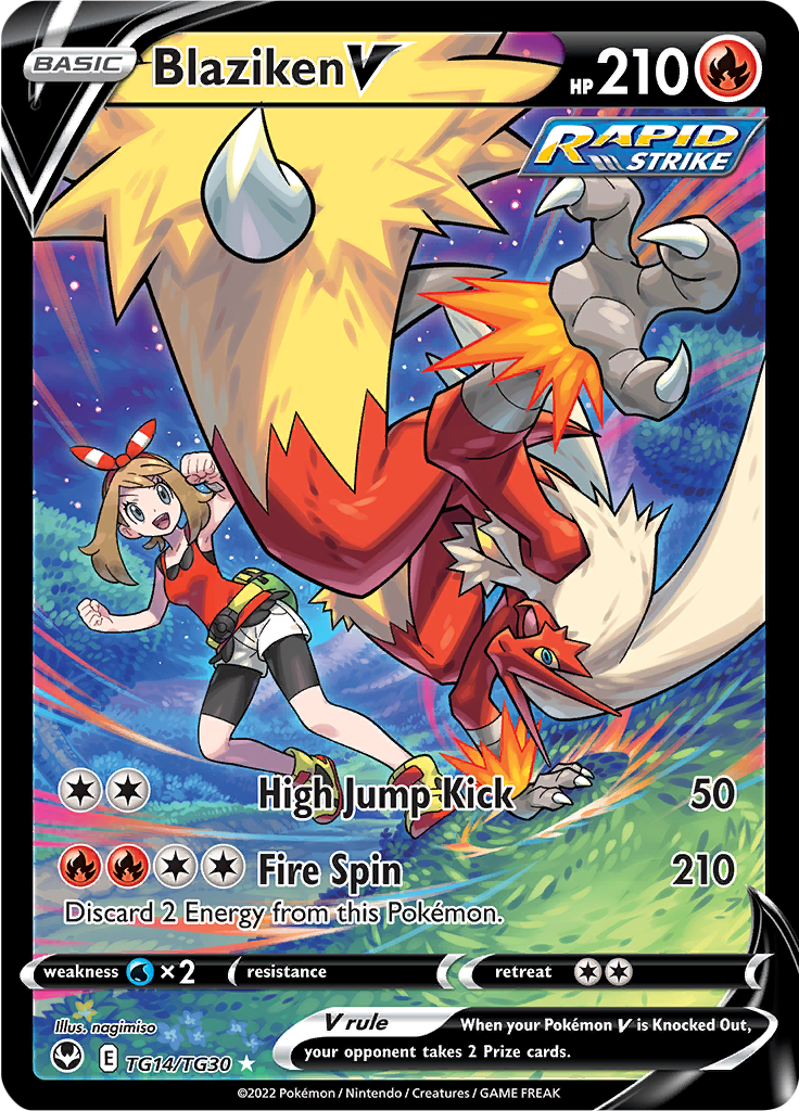 Blaziken V - #TG14/TG30 - Pokémon Sword & Shield - Silver Tempest