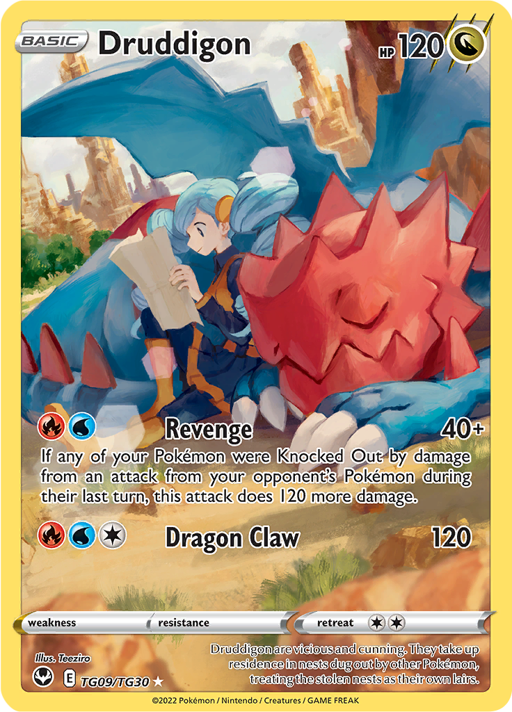 Druddigon - #TG9/TG30 - Pokémon Sword & Shield - Silver Tempest