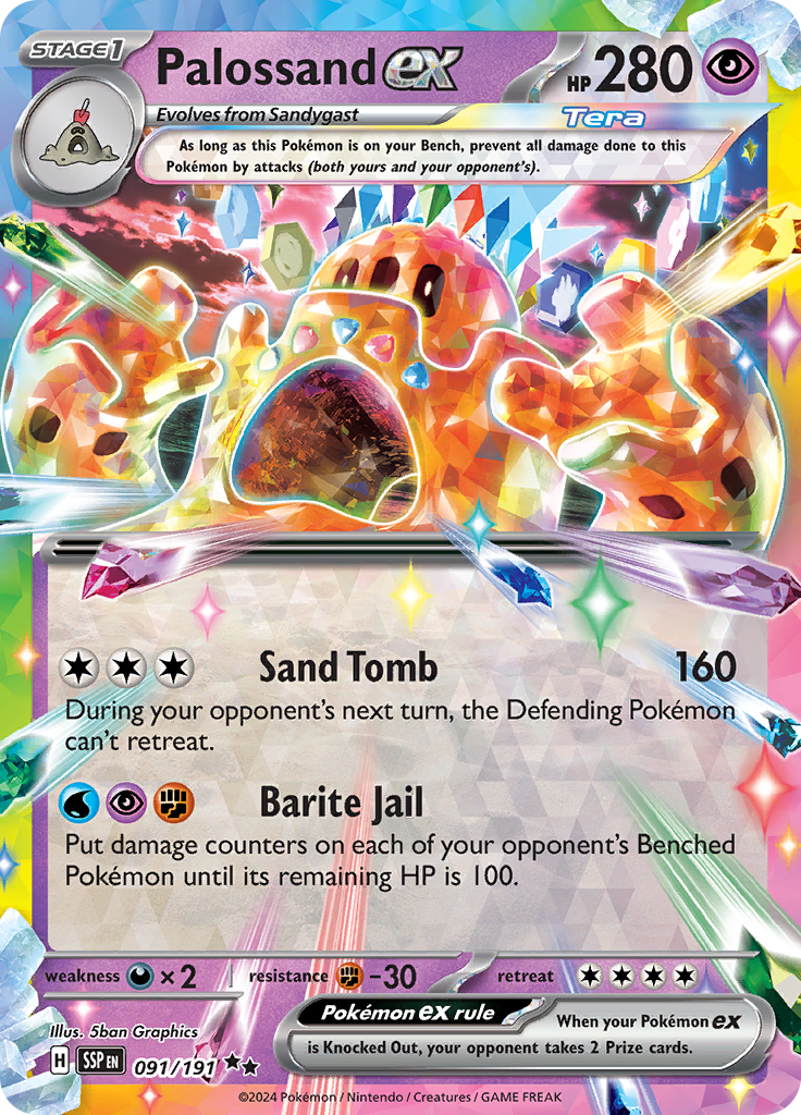 Palossand ex - #91/191 - Pokémon Scarlet & Violet - Surging Sparks
