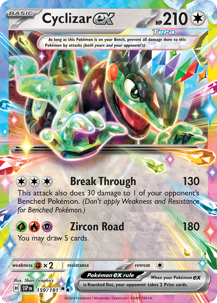 Cyclizar ex - #159/191 - Pokémon Scarlet & Violet - Surging Sparks