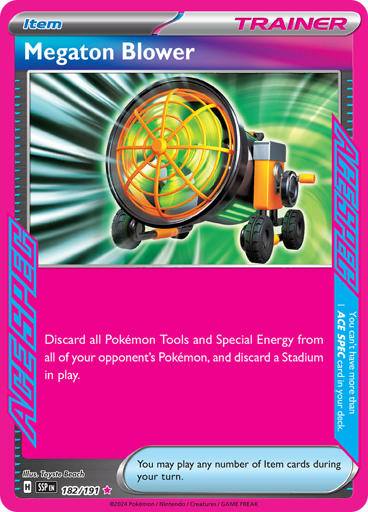 Megaton Blower - #182/191 - Pokémon Scarlet & Violet - Surging Sparks
