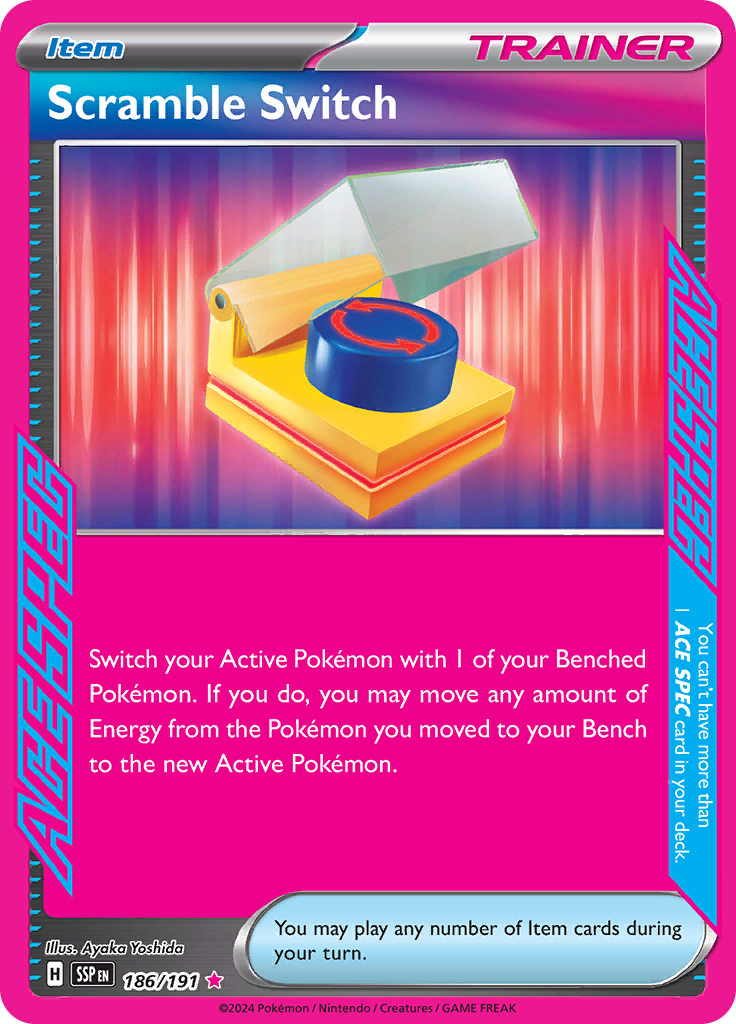 Scramble Switch - #186/191 - Pokémon Scarlet & Violet - Surging Sparks