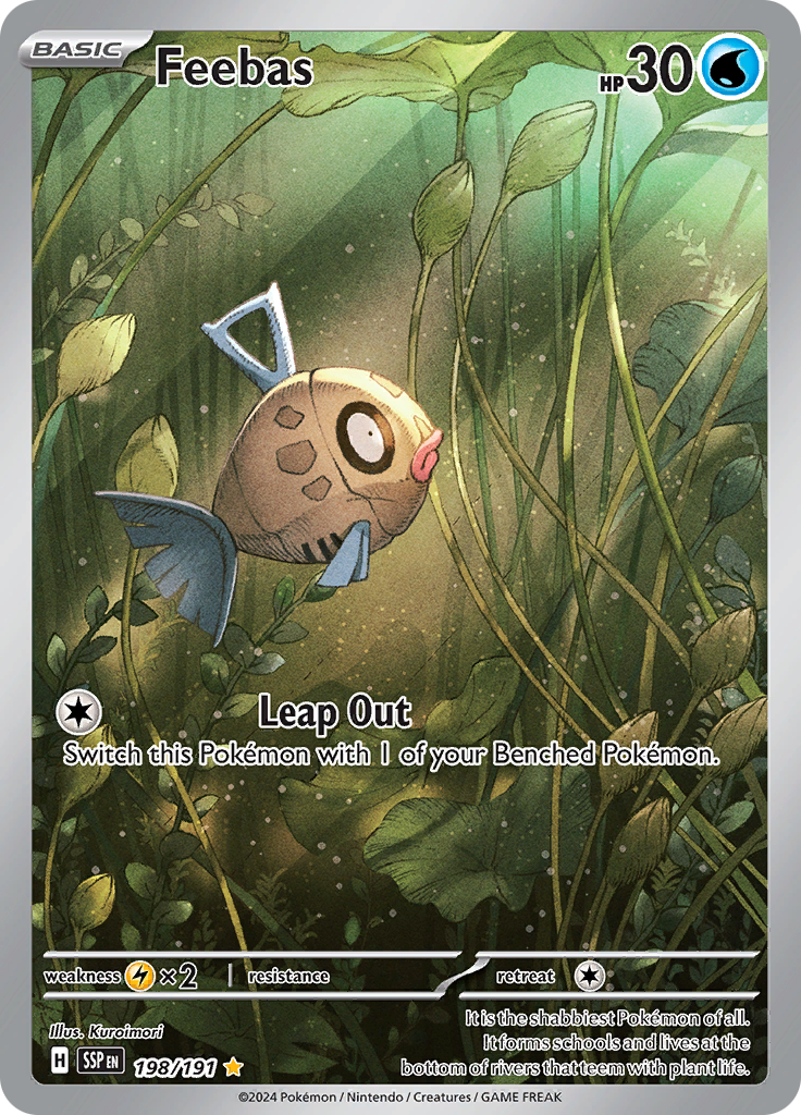 Feebas - #198/191 - Pokémon Scarlet & Violet - Surging Sparks
