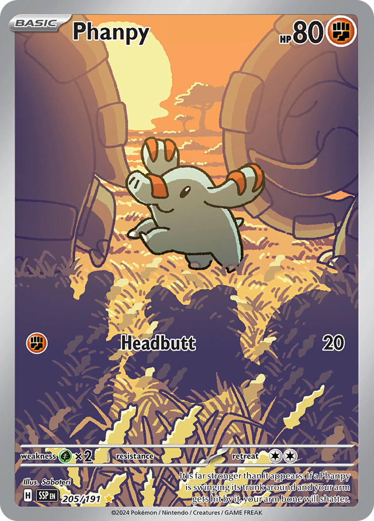 Phanpy - #205/191 - Pokémon Scarlet & Violet - Surging Sparks