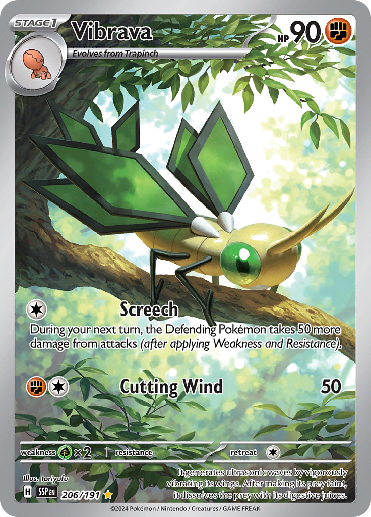 Vibrava - #206/191 - Pokémon Scarlet & Violet - Surging Sparks