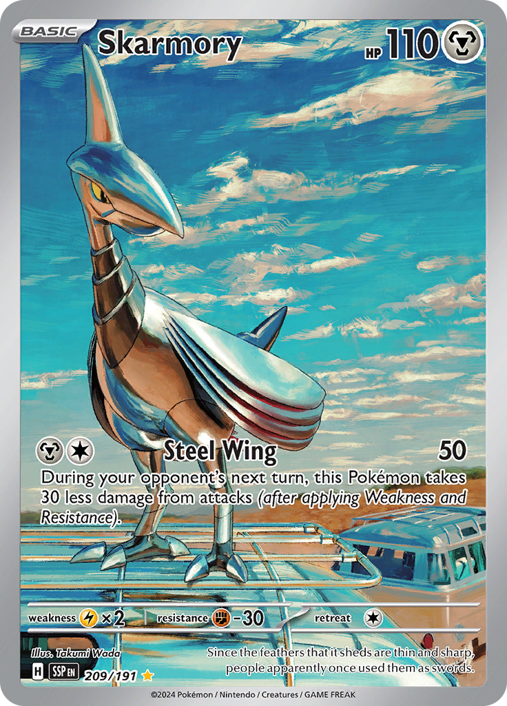 Skarmory - #209/191 - Pokémon Scarlet & Violet - Surging Sparks