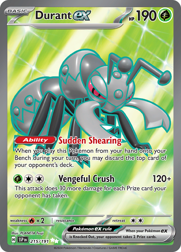 Durant ex - #215/191 - Pokémon Scarlet & Violet - Surging Sparks