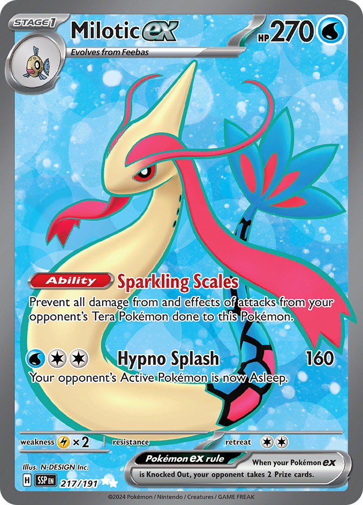 Milotic ex - #217/191 - Pokémon Scarlet & Violet - Surging Sparks