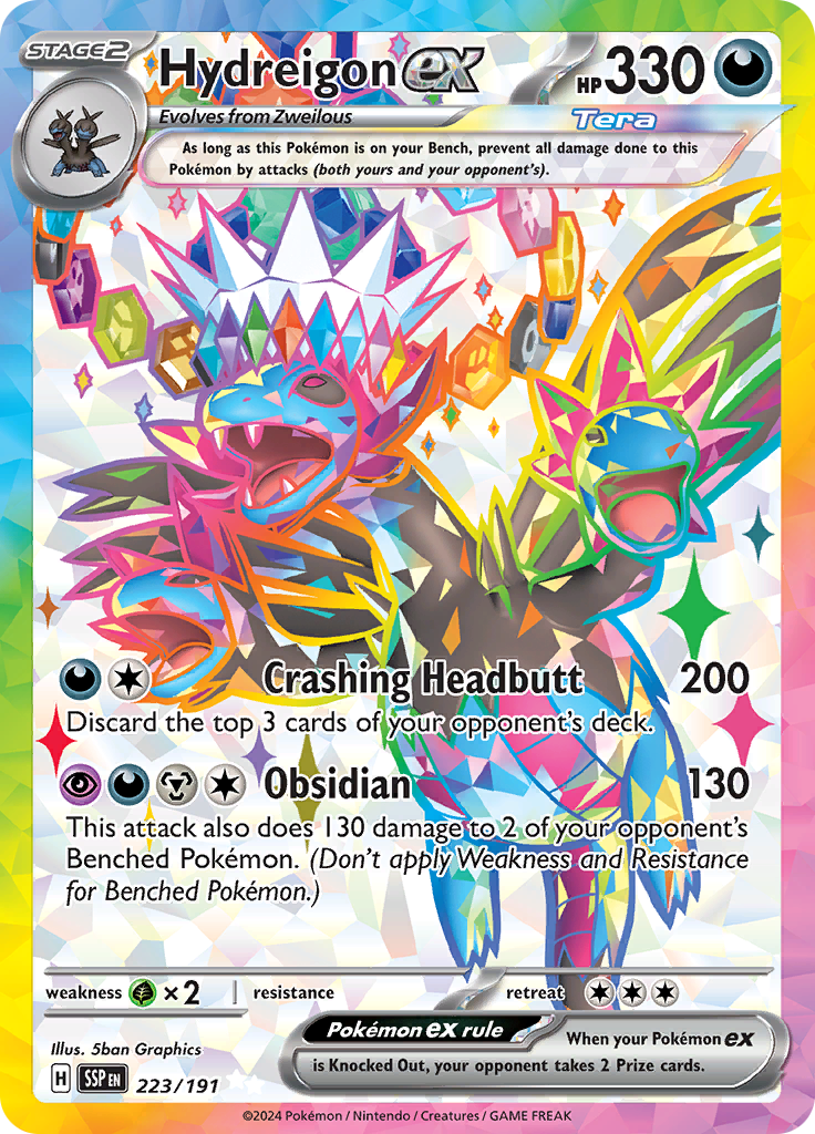 Hydreigon ex - #223/191 - Pokémon Scarlet & Violet - Surging Sparks