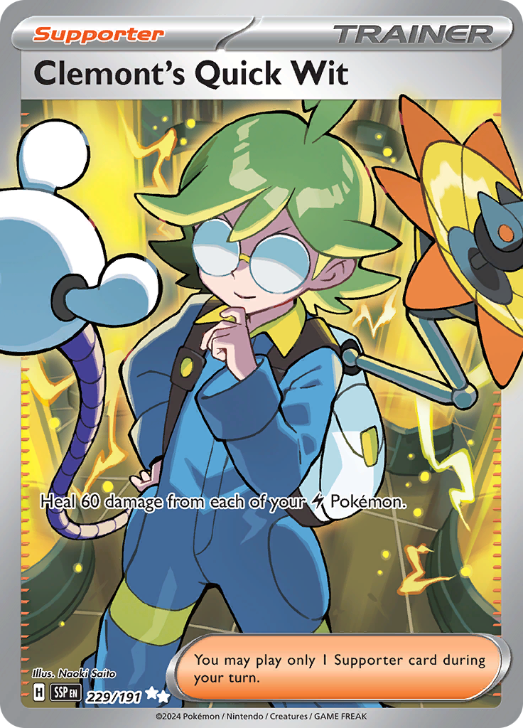 Clemont's Quick Witt - #229/191 - Pokémon Scarlet & Violet - Surging Sparks