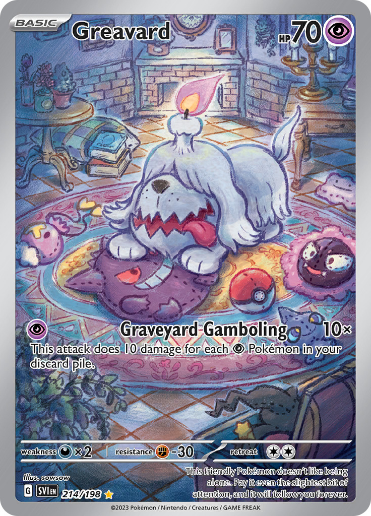 Greavard - #214/198 - Pokémon Scarlet & Violet - Scarlet & Violet