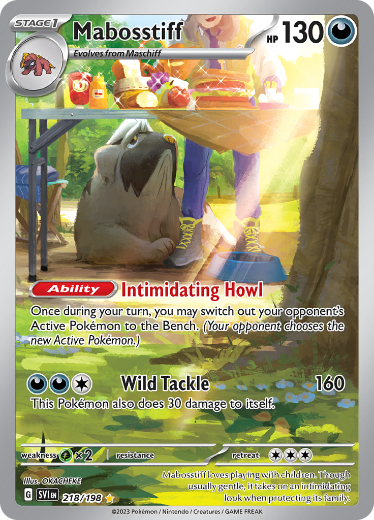 Mabosstiff - #218/198 - Pokémon Scarlet & Violet - Scarlet & Violet
