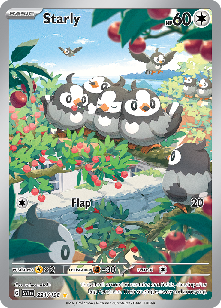 Starly - #221/198 - Pokémon Scarlet & Violet - Scarlet & Violet