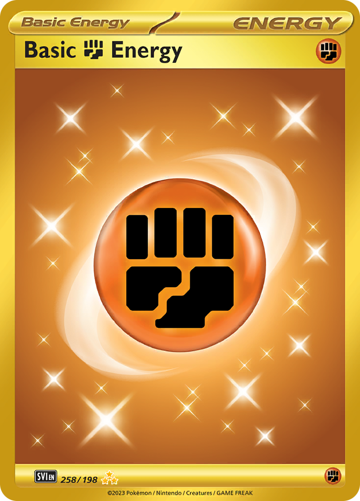 Basic Fighting Energy - #258/198 - Pokémon Scarlet & Violet - Scarlet & Violet