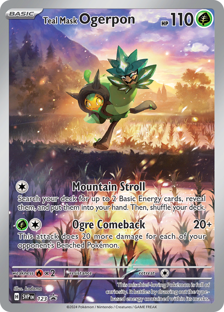 Teal Mask Ogerpon - #SVP123 - Pokémon Scarlet & Violet - Promo