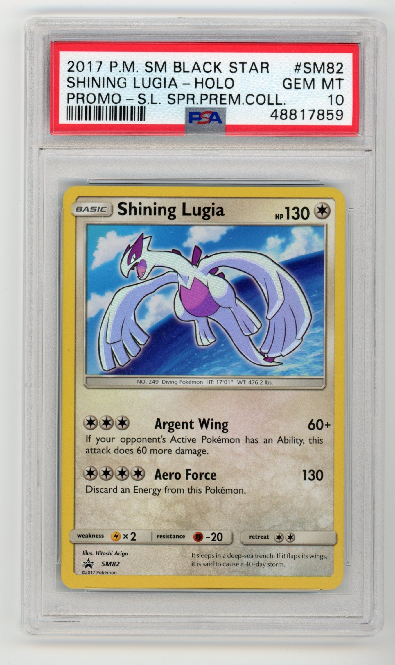 Shining Lugia - #SM82 PSA 10 - Pokémon: Sun & Moon Promo