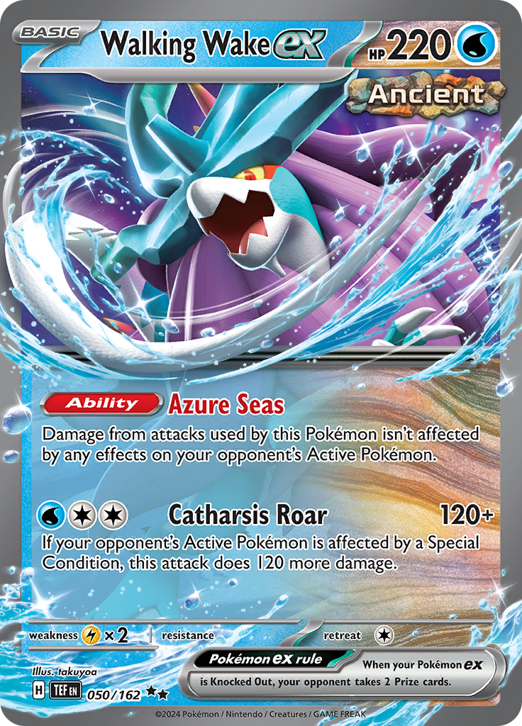 Walking Wake ex - #50/162 - Pokémon Scarlet & Violet - Temporal Forces