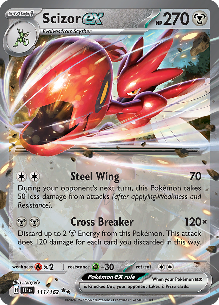 Scizor ex - #111/162 - Pokémon Scarlet & Violet - Temporal Forces